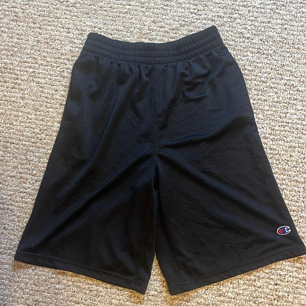 boys black champion basketball shorts
